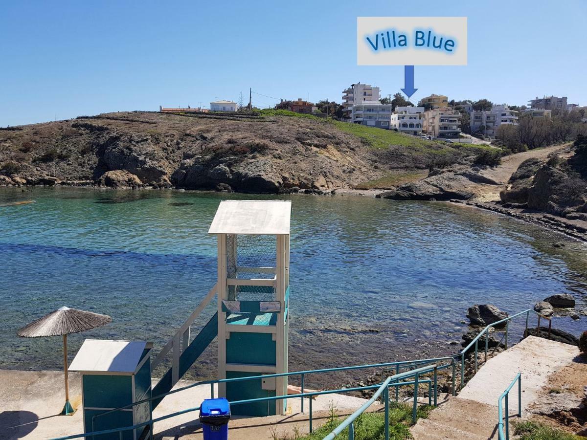 Villa Blue. Two Storey House, 100 Meters From Sea Rafina  Ngoại thất bức ảnh